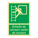Échelle de secours sortie de secours
