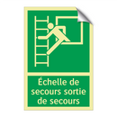 Échelle de secours sortie de secours