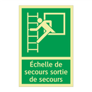 Échelle de secours sortie de secours