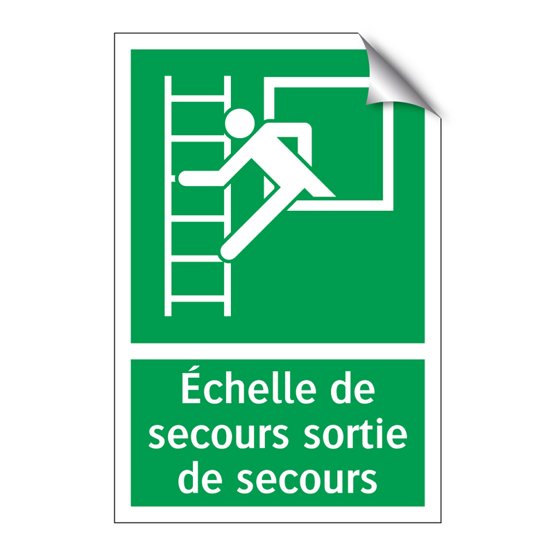 Échelle de secours sortie de secours