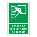 Échelle de secours sortie de secours