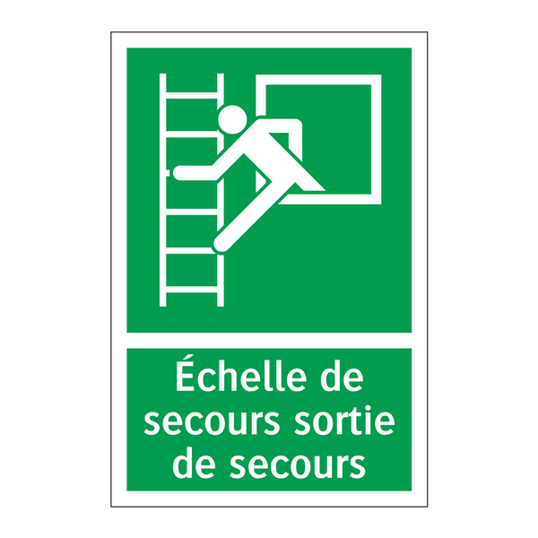 Échelle de secours sortie de secours