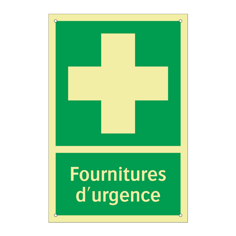 Fournitures d'urgence