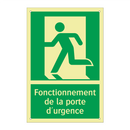 Fonctionnement de la porte d'urgence