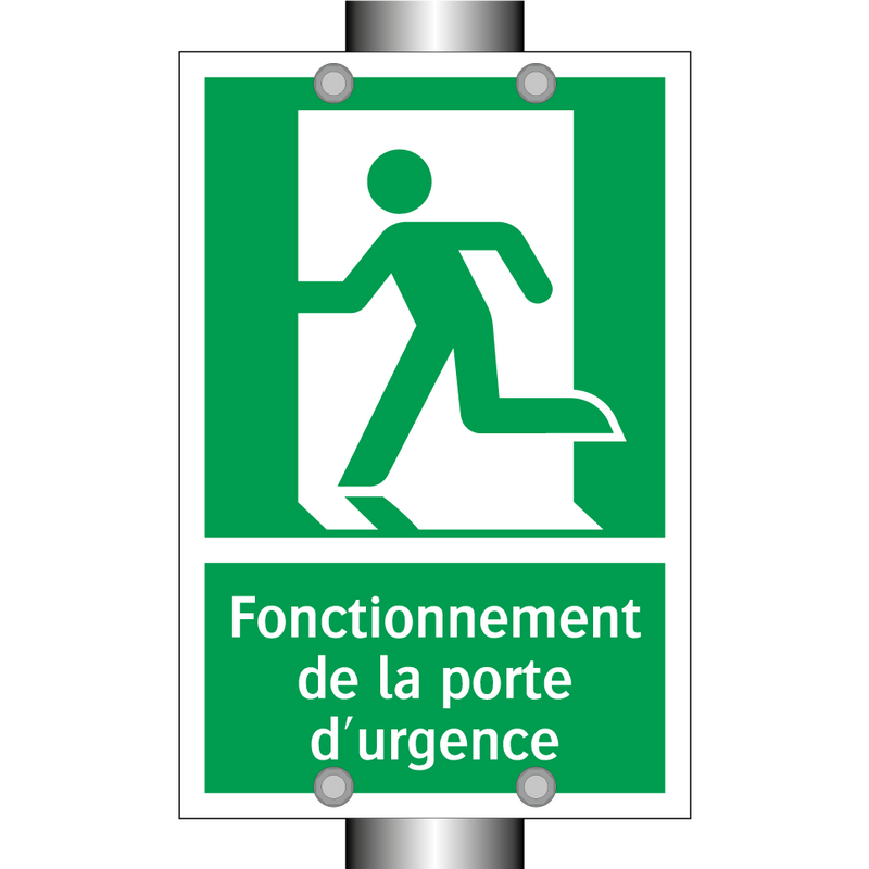 Fonctionnement de la porte d'urgence