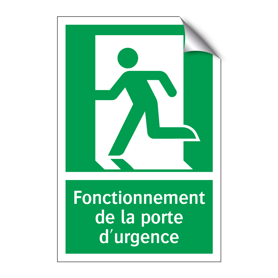 Fonctionnement de la porte d'urgence