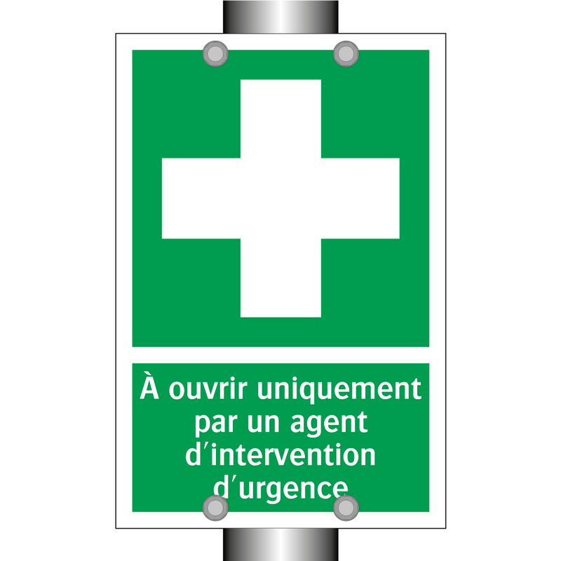 À ouvrir uniquement par un agent d'intervention d'urgence