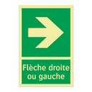 Flèche droite ou gauche