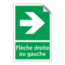 Flèche droite ou gauche