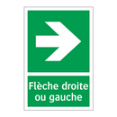 Flèche droite ou gauche