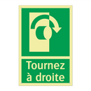 Tournez à droite