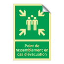 Point de rassemblement en cas d'évacuation