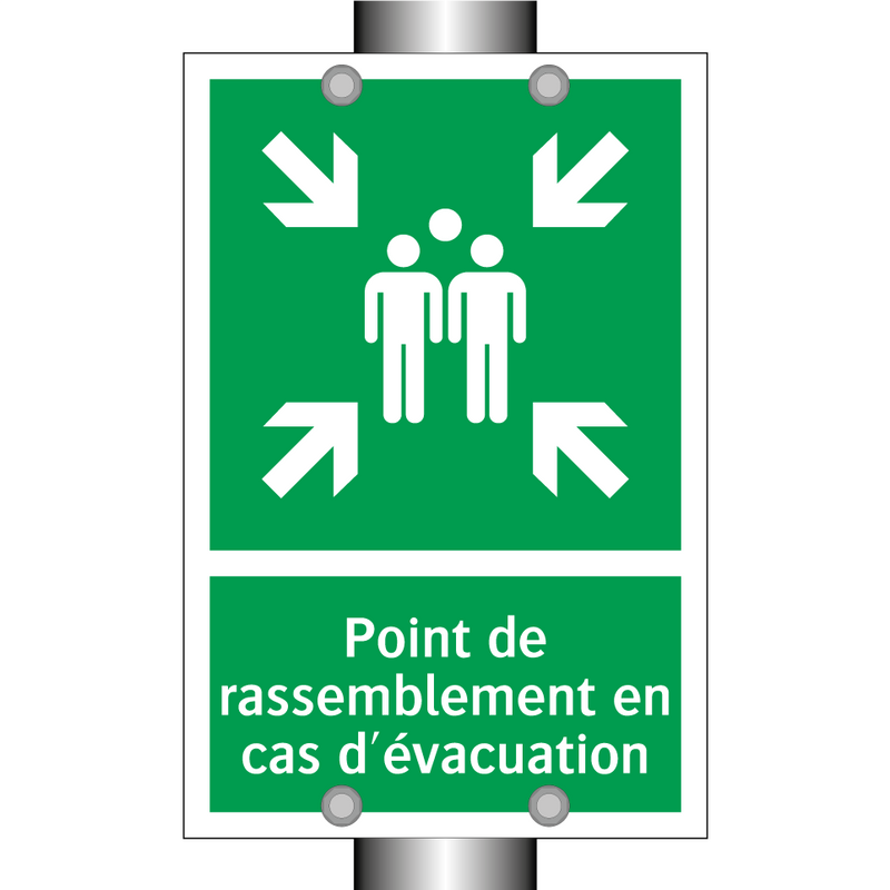 Point de rassemblement en cas d'évacuation