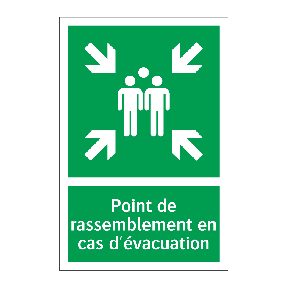 Point de rassemblement en cas d'évacuation