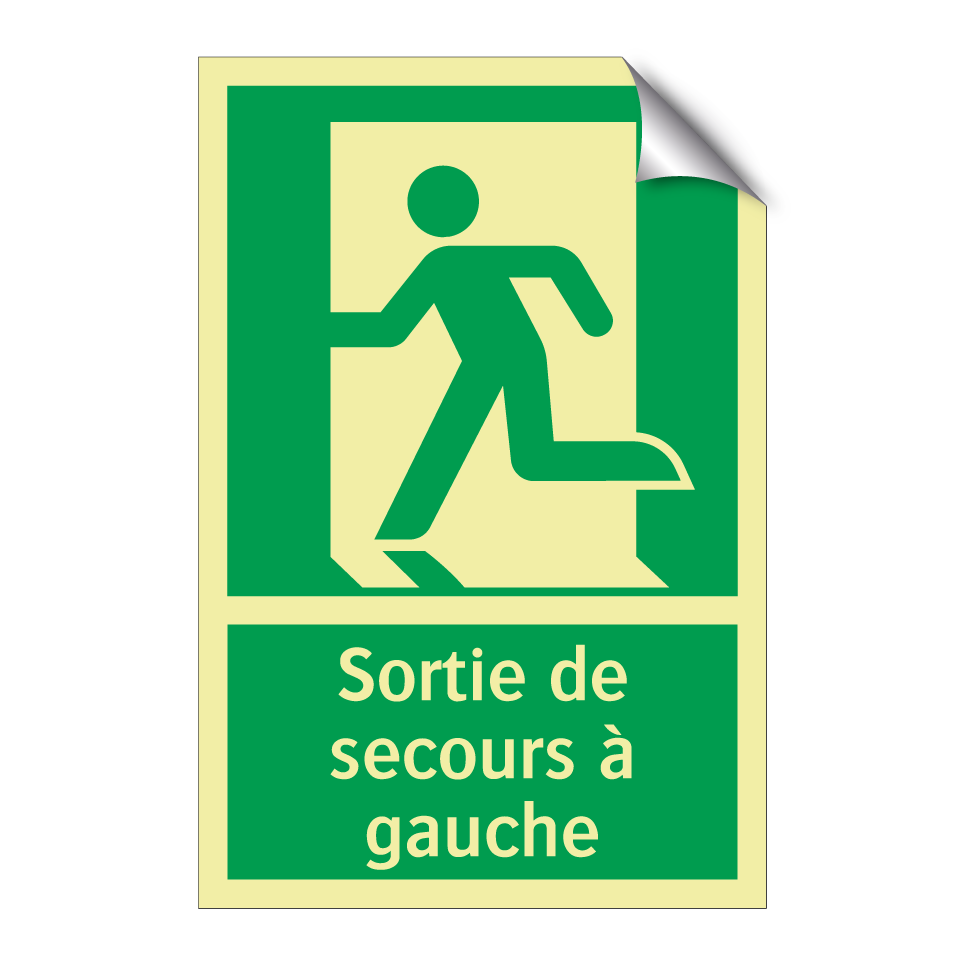 Sortie de secours à gauche