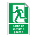 Sortie de secours à gauche