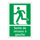 Sortie de secours à gauche