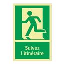 Suivez l'itinéraire