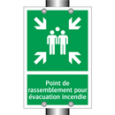 Point de rassemblement pour évacuation incendie