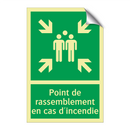 Point de rassemblement en cas d'incendie