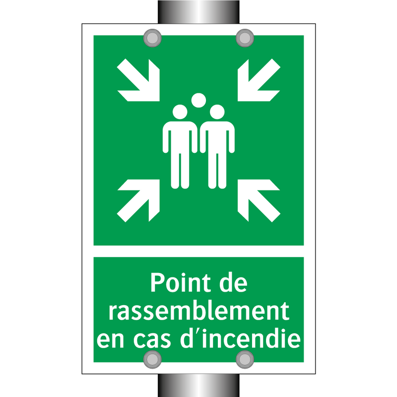 Point de rassemblement en cas d'incendie