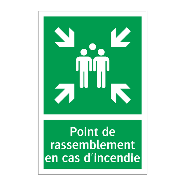 Point de rassemblement en cas d'incendie