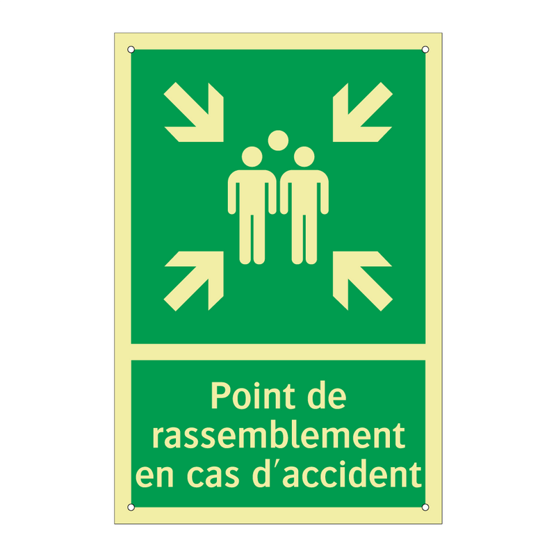 Point de rassemblement en cas d'accident