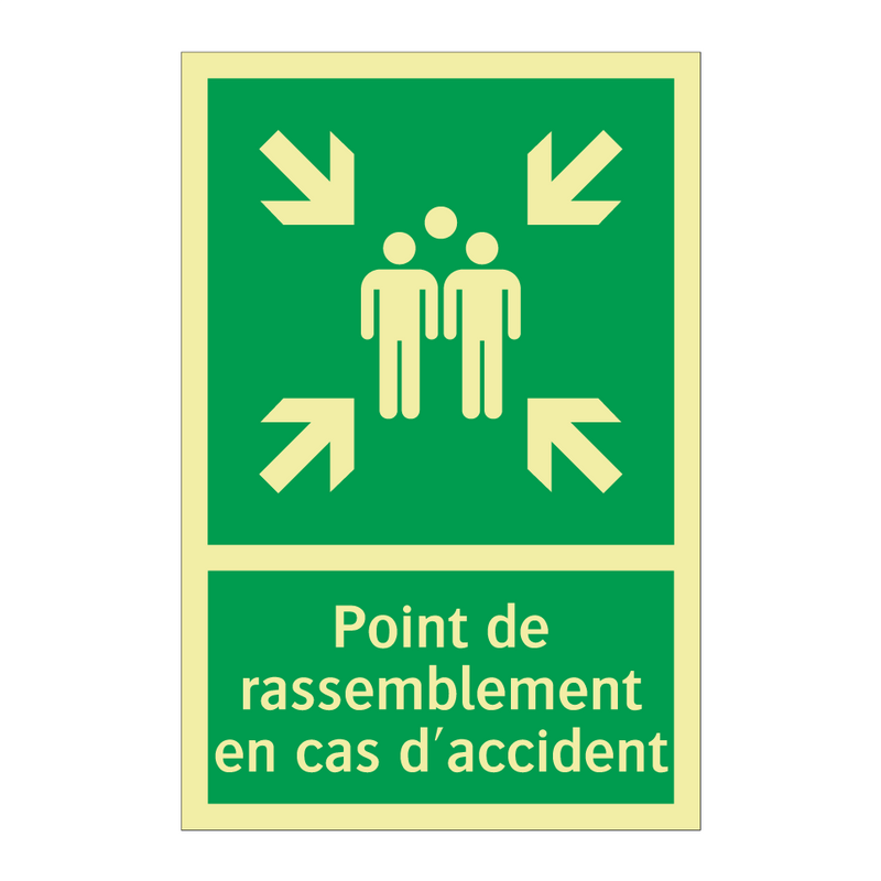 Point de rassemblement en cas d'accident