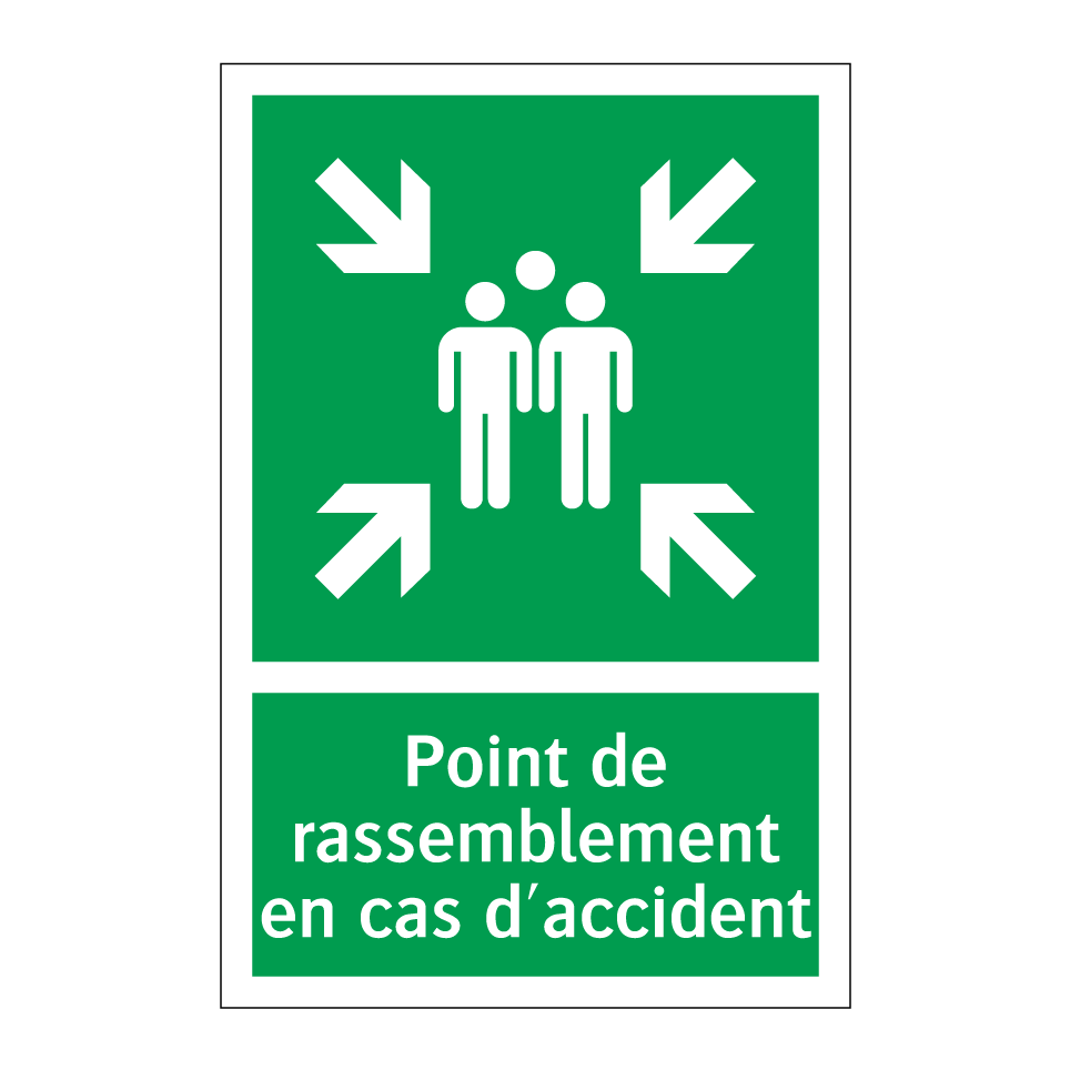 Point de rassemblement en cas d'accident