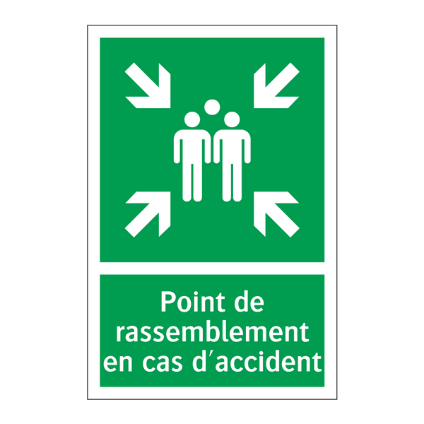 Point de rassemblement en cas d'accident