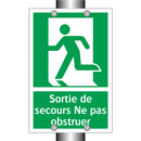 Sortie de secours Ne pas obstruer