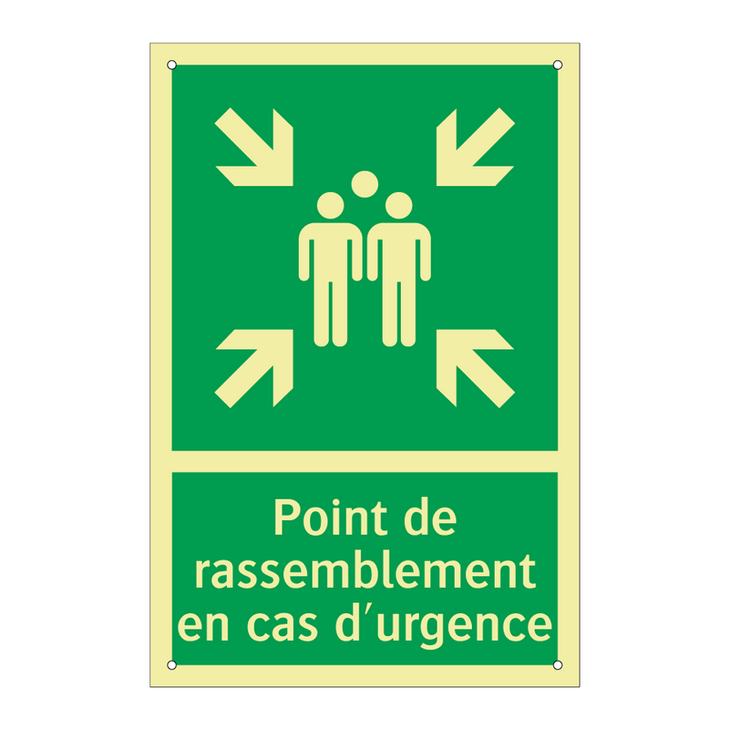Point de rassemblement en cas d'urgence