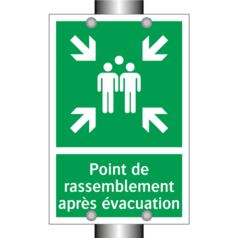Point de rassemblement après évacuation