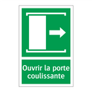 Ouvrir la porte coulissante