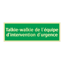 Talkie-walkie de l'équipe d'intervention d'urgence