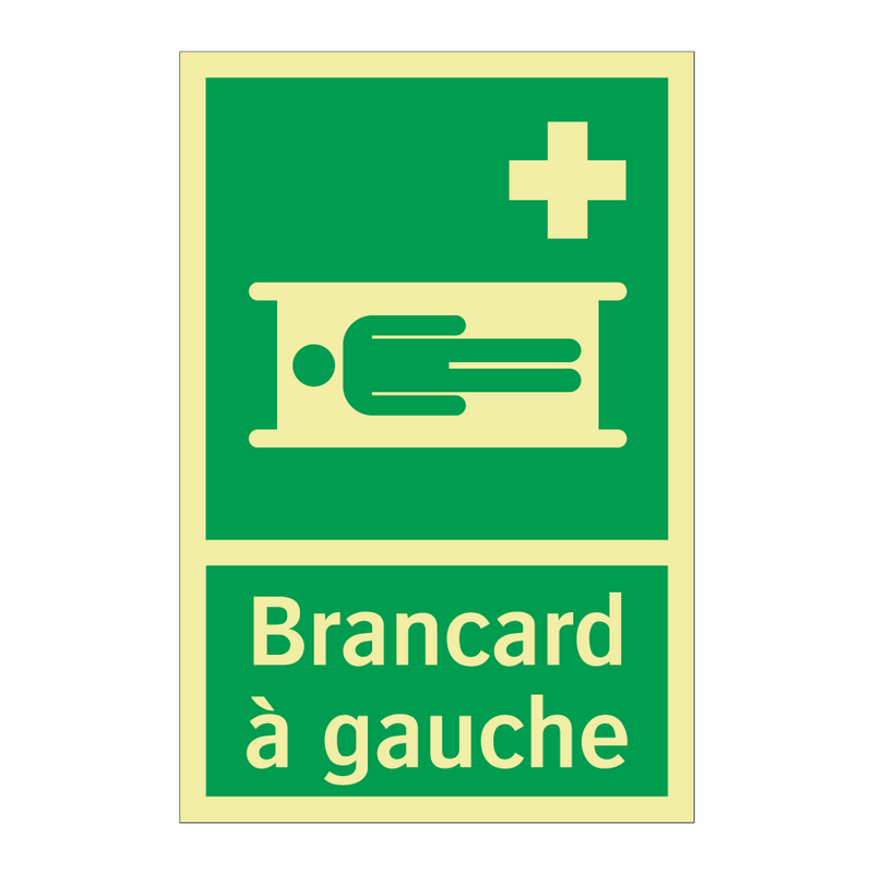 Brancard à gauche