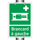 Brancard à gauche