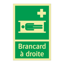 Brancard à droite
