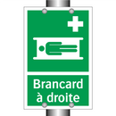 Brancard à droite