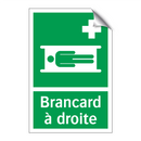 Brancard à droite