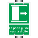 La porte glisse vers la droite