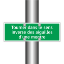 Tourner dans le sens inverse des aiguilles d'une montre