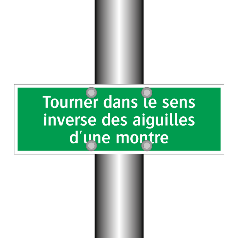 Tourner dans le sens inverse des aiguilles d'une montre