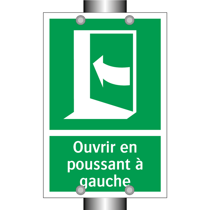 Ouvrir en poussant à gauche