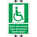 Sortie de secours pour personnes handicapées