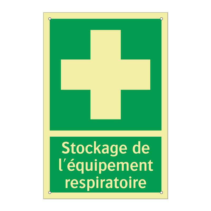 Stockage de l'équipement respiratoire