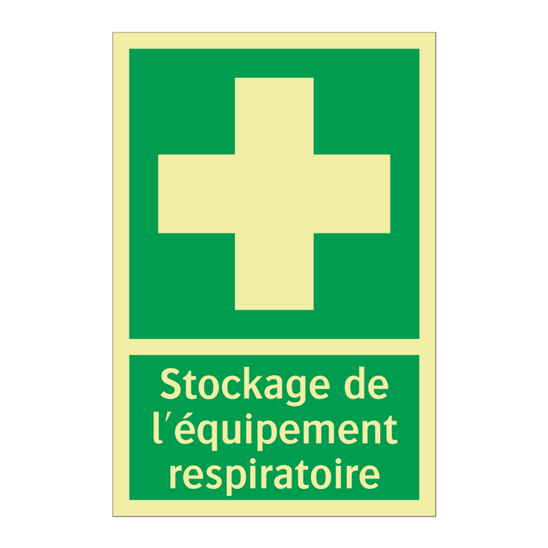 Stockage de l'équipement respiratoire