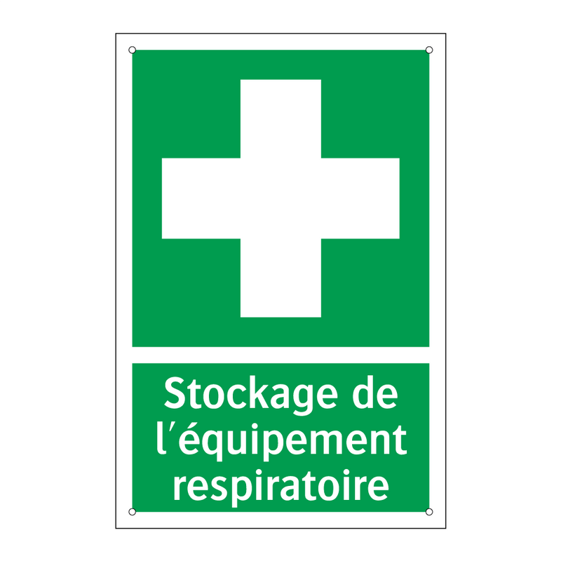 Stockage de l'équipement respiratoire