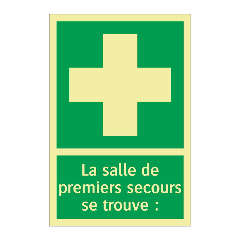La salle de premiers secours se trouve :