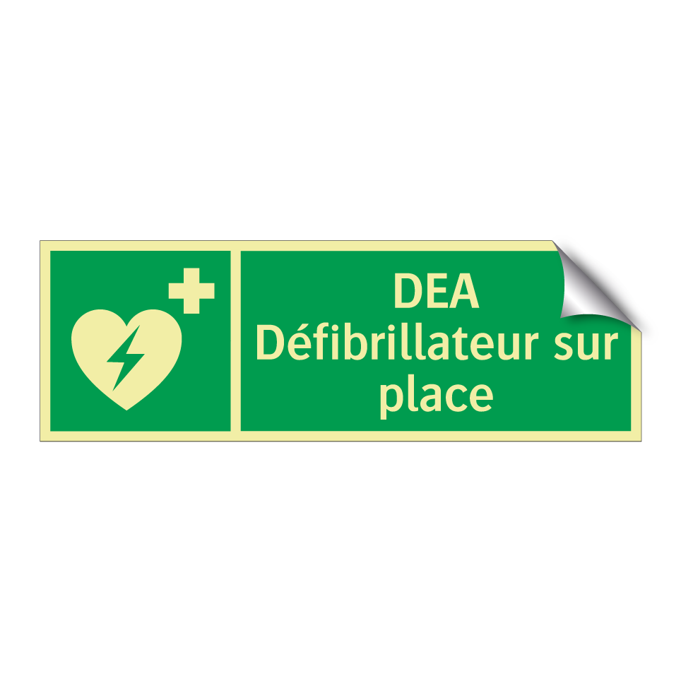 DEA Défibrillateur sur place